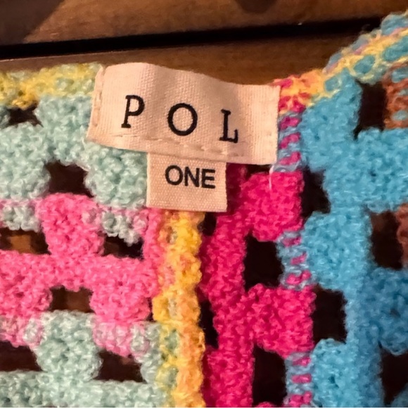 POL Multicolor Crochet Cardigan - Picture 6 of 7